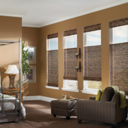 Woven Woods shades for a bedroom