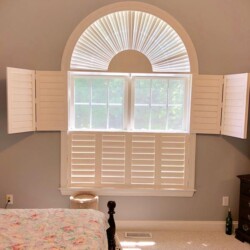 bedroom open shutters