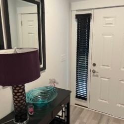 2 inch wood blinds black