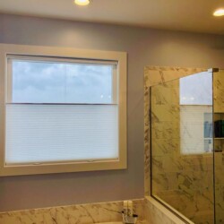 cellular shade bathroom