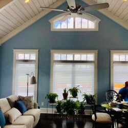 living area window treatments