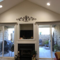 living room shades up