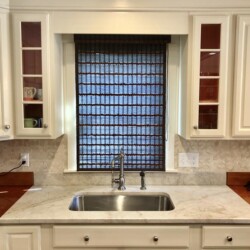over sink window treatment