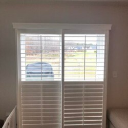panel track shutters open