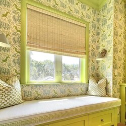 woven wooden shade